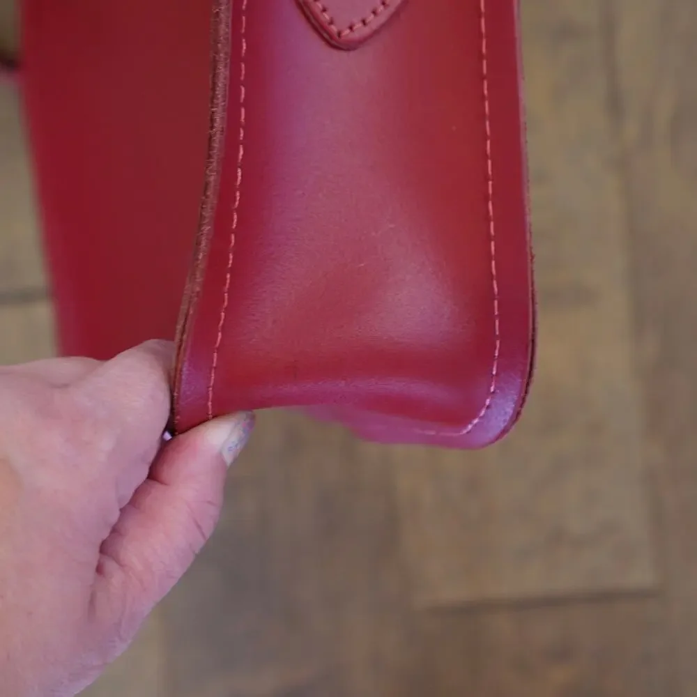 The Cambridge Satchel Company Red Messenger Bag Crossbody Large 13